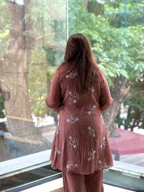 Brown Crush Co Ord