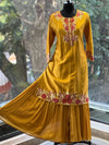 Yellow Embroidered Palazzo Set