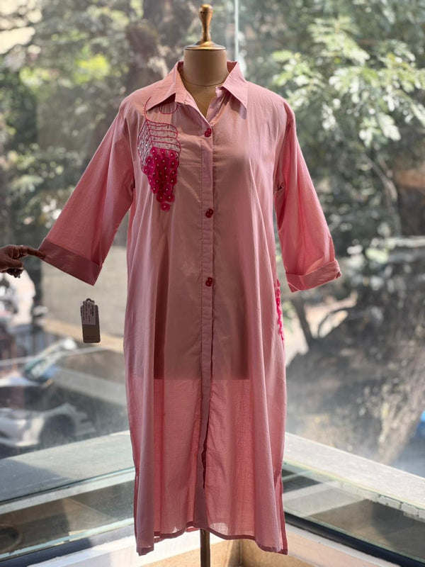 Pink Patch Work Tunic