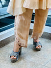 Peach Tissue Dupatta Set
