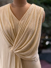 Cream Shimmer Gown