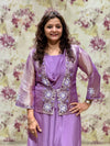 Mauve Tissue Jacket Tunic