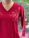Red Patch Work Tunic