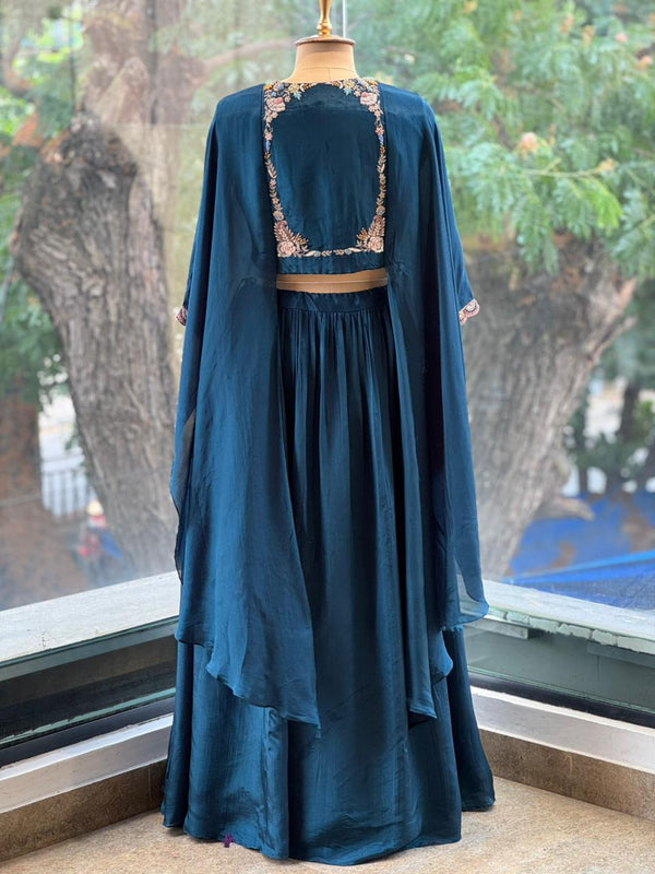 Blue Skirt Set