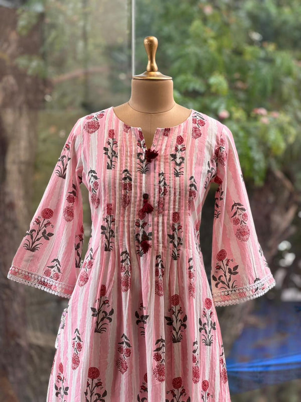 Pink Floral Tunic