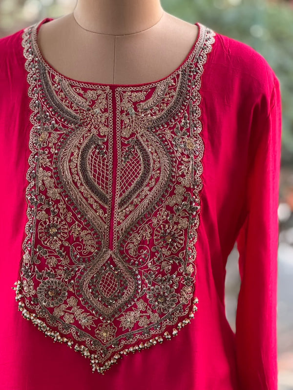 Pink Crush Dupatta Set