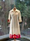 White Mul Tunic With Embroidery