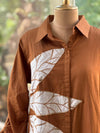 Brown Applique Tunic