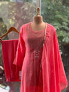 Peach Mul Knot Work Suit