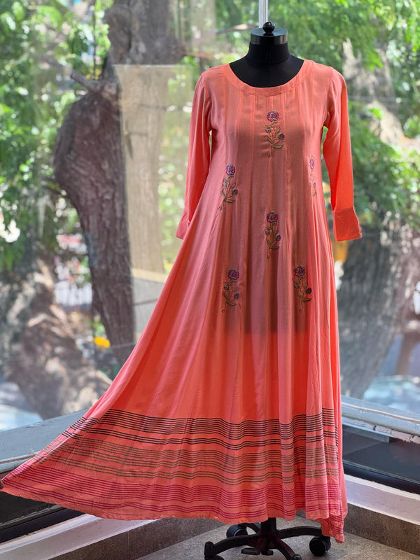 Peach Flared Tunic