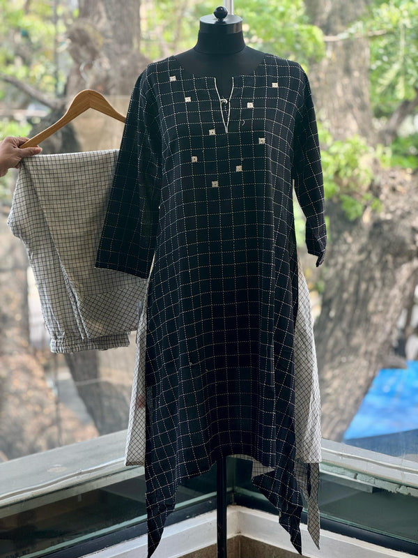 Black Asymmetrical Co Ord