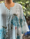 Blue Hand Painted Suit