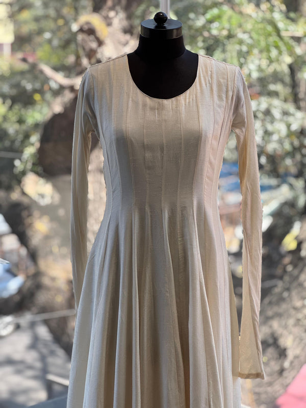 Off White Jacket Style Gown