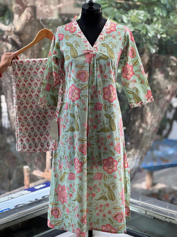 Sea Green Printed Co Ord