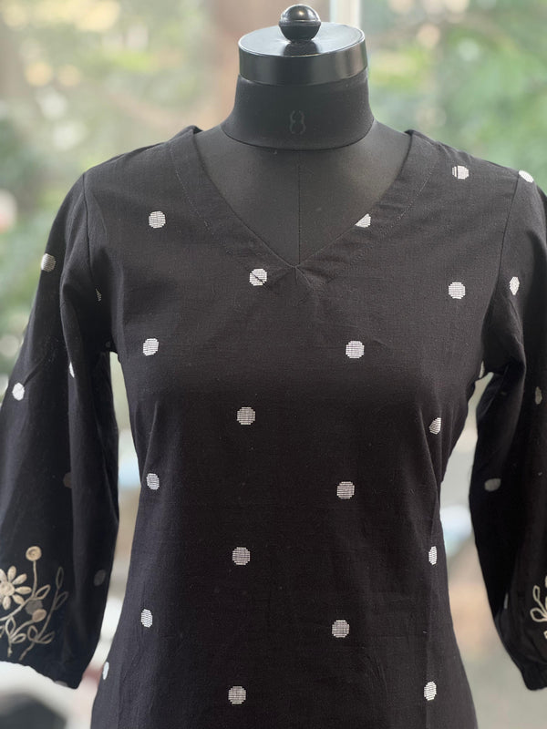 Black Weaving Tunic