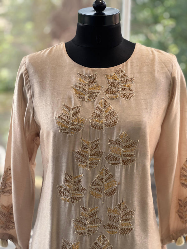 Beige High Low Co Ord