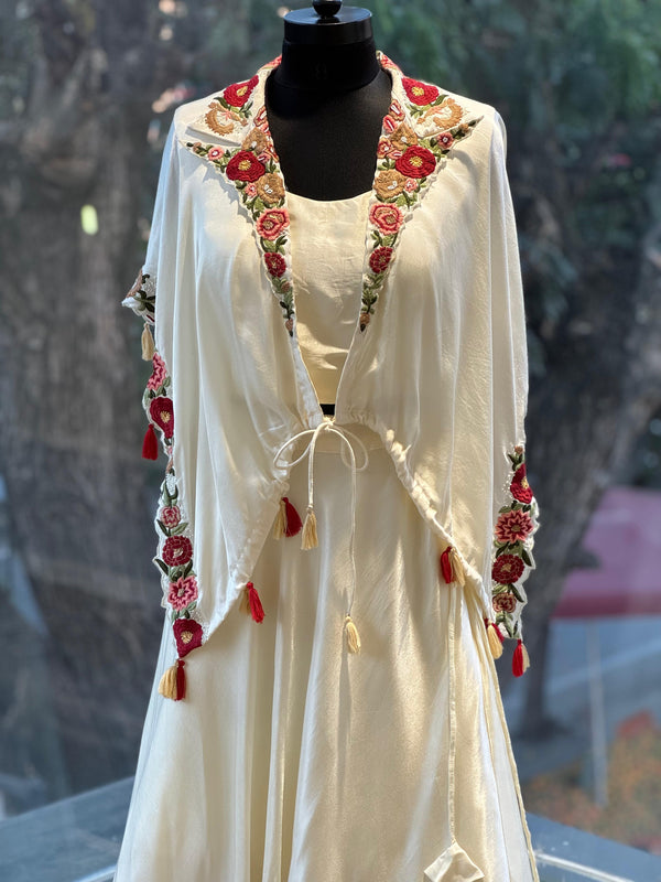 Off White Lehenga Set