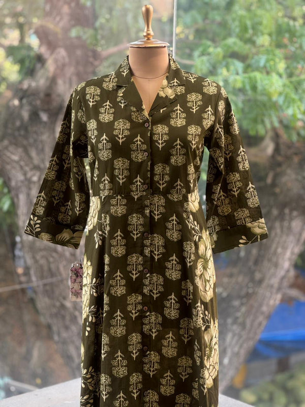 Green Printed Tunic
