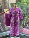 Purple V Neck Co Ord