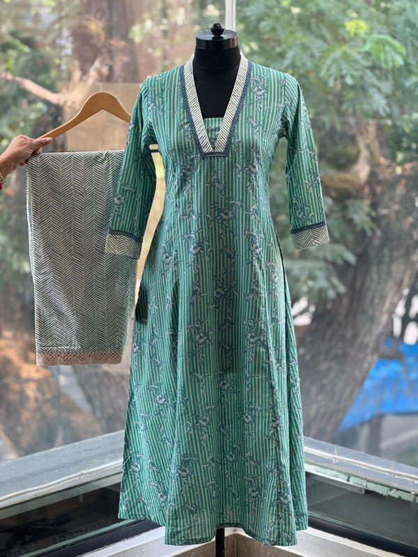 Green Printed Co Ord