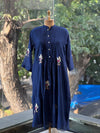 Blue Mul Chanderi Dupatta Set