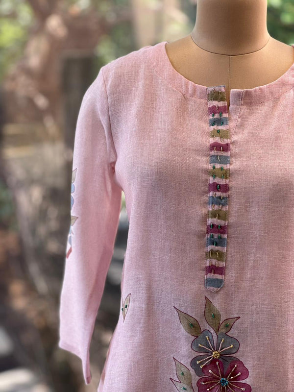 Pink Digital Print Suit