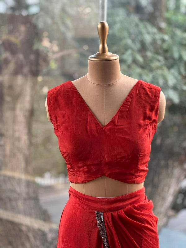 Rust Jacket Style Drape