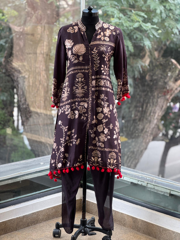 Brown Printed Co Ord