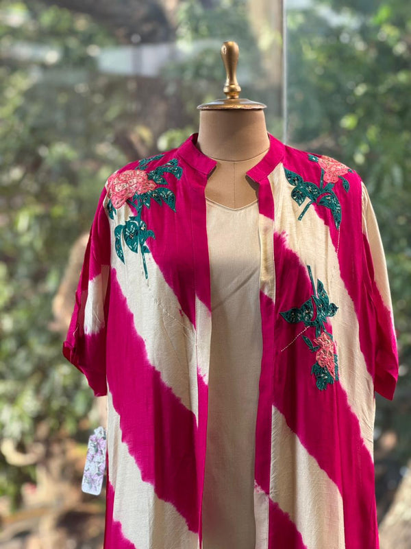 Pink Tye Dye Jacket Set