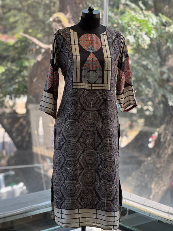 Black Printed Tunic