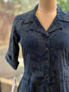 Blue Floral A-Line Tunic