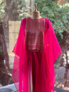 Pink Shaded Skirt Set