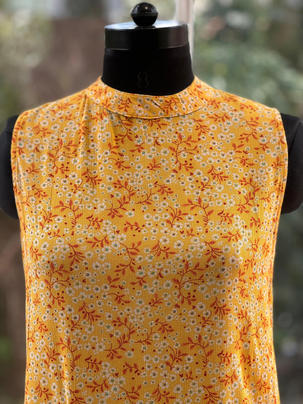 Yellow Halter Neck Co Ord