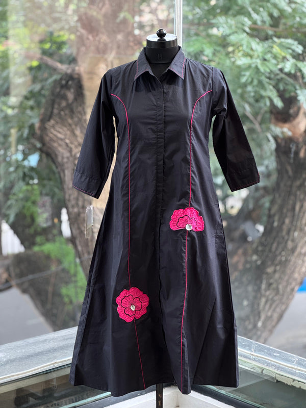 Black Applique Tunic