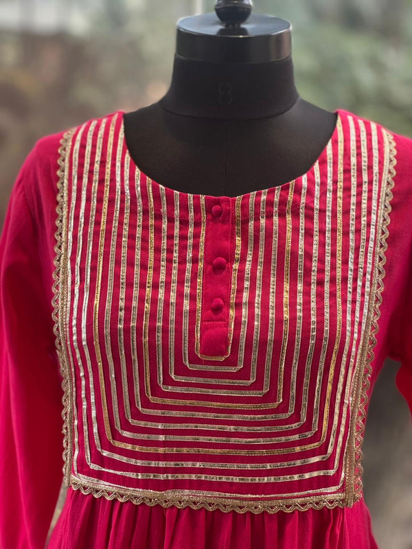 Pink Gota Work Co Ord