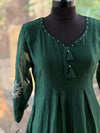 Green Thread Work Dupatta Set
