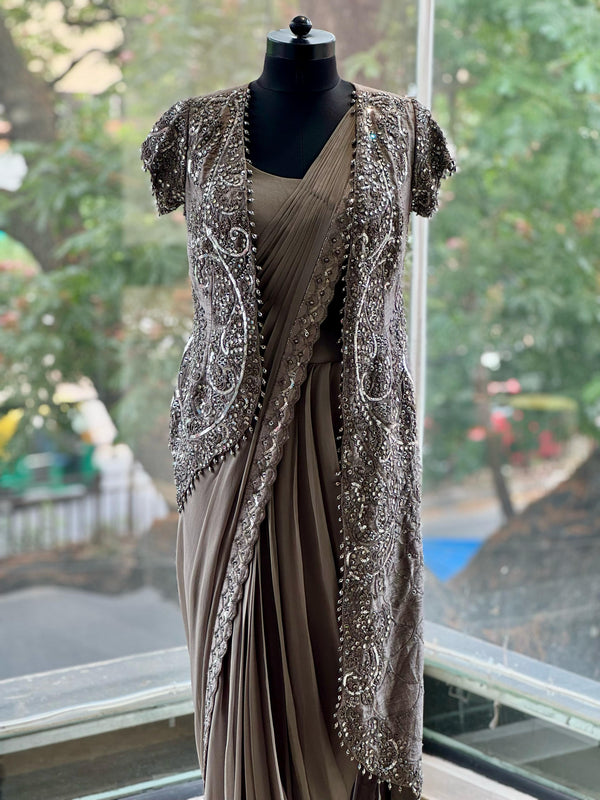 Gray Designer Made Drape