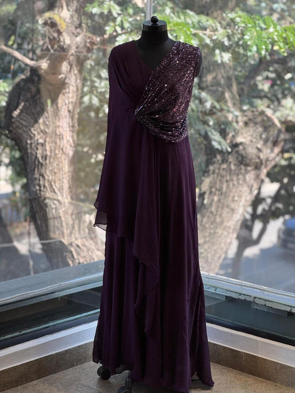 Purple Shimmer Gown