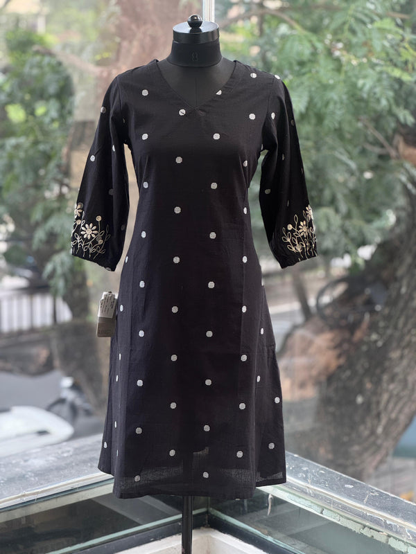 Black Weaving Tunic