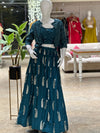 Teal Lehenga