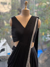 Black Designer Wear Drape