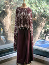 Brown Floral Kaftan Set