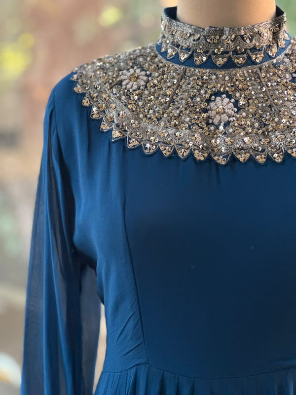 Blue Sharara Set