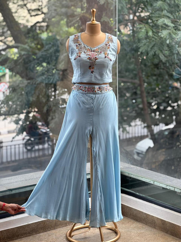 Powder Blue Palazzo Set