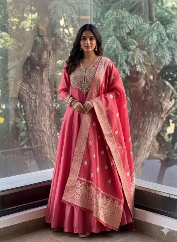 Pink Tissue Gown