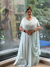 Pastel Blue Kaftan Style Gown