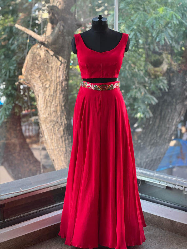 Red Jacket Set