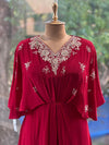 Red Kaftan Style Gown