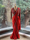 Rust Jacket Style Drape