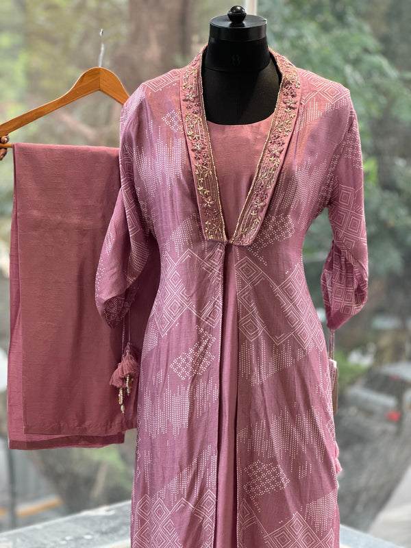 Mauve Jacket Style Co Ord